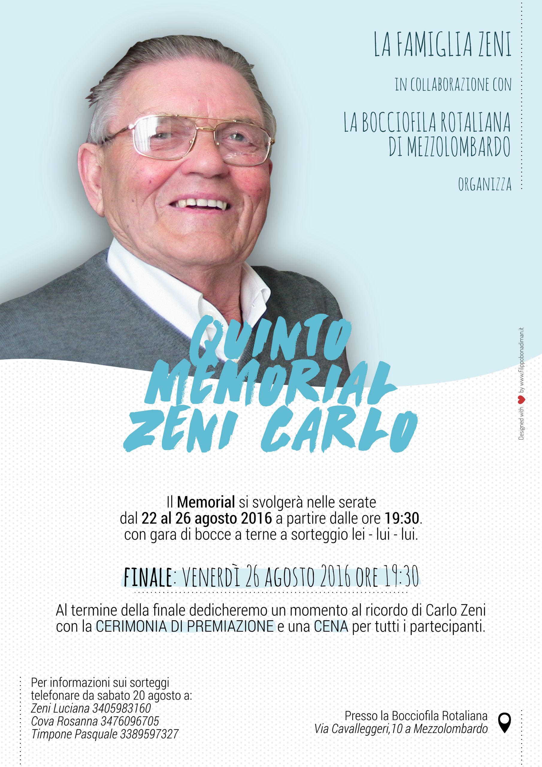 locandina quinto memorial Carlo Zeni